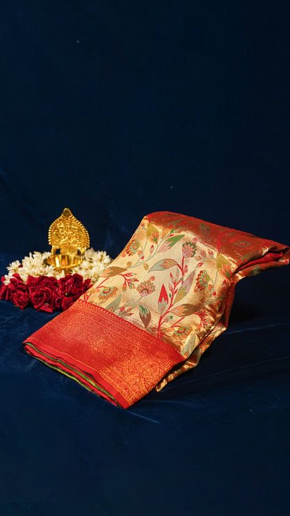 "UTSAV BANARAS 159" Banarasi Rich-Gold Kanjivaram Silk Saree