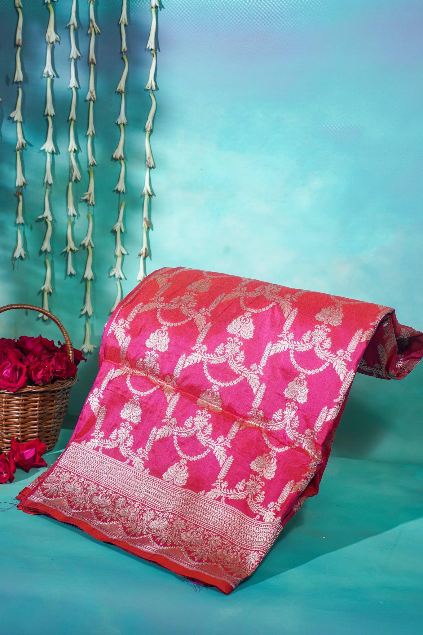 "VIRASAT 168A" Purple Pure Banarasi Katan Uppada Saree