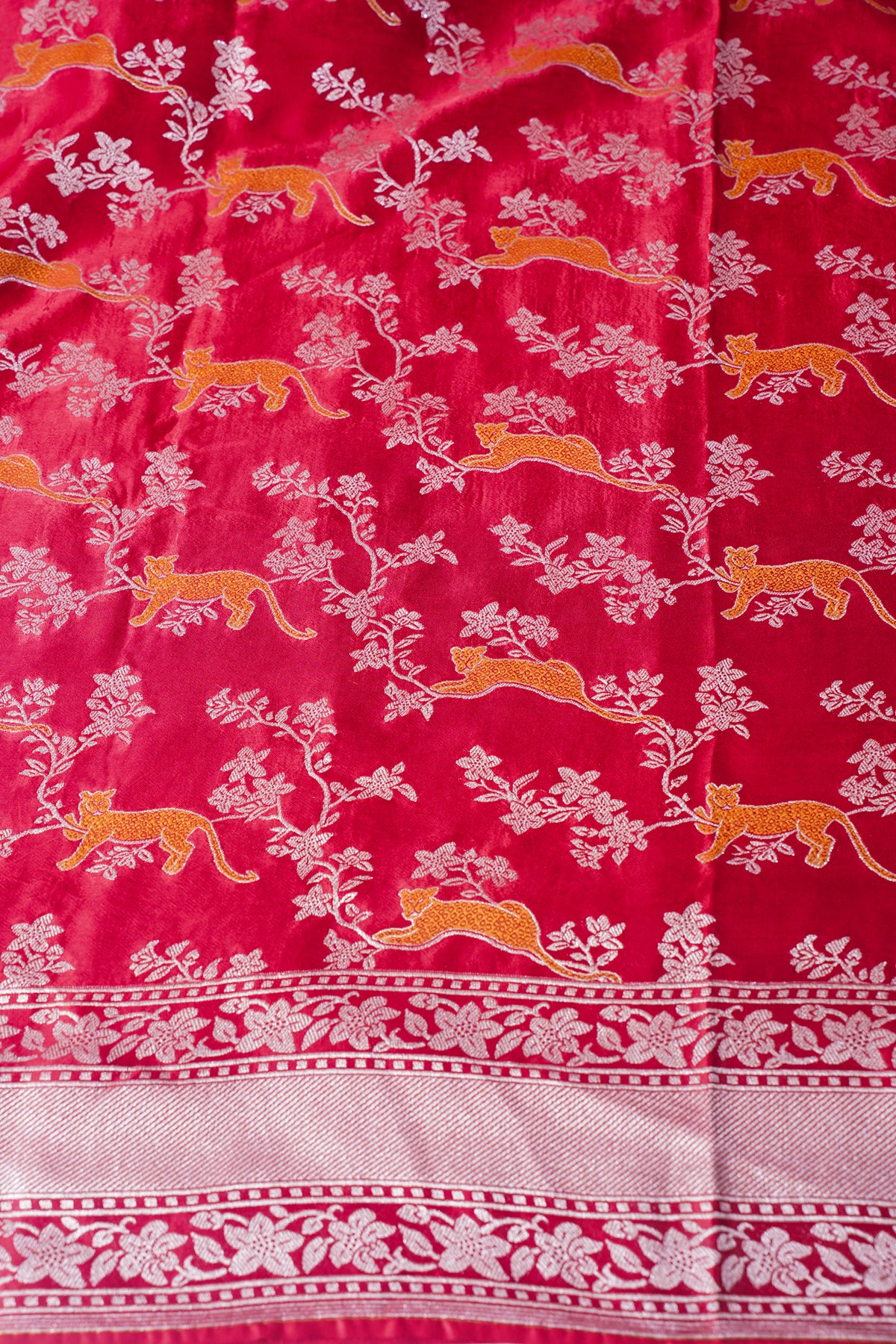 "WAAH BANARAS 016" Banarasi Masaru Silk Saree With Tested Zari and Twisted Yarn