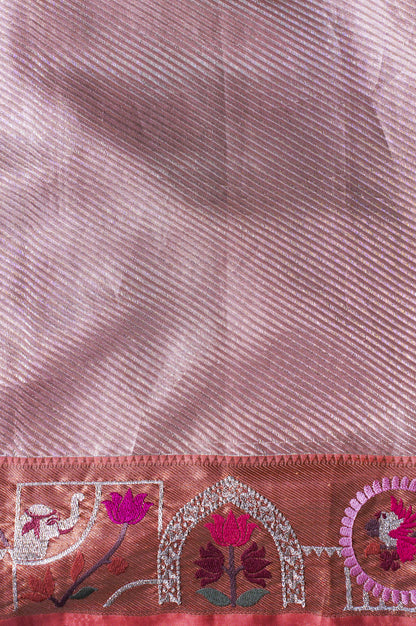 "Founder Choice 002" Banarasi Pure Kanjiwaram Silk With Figure Boder Saree