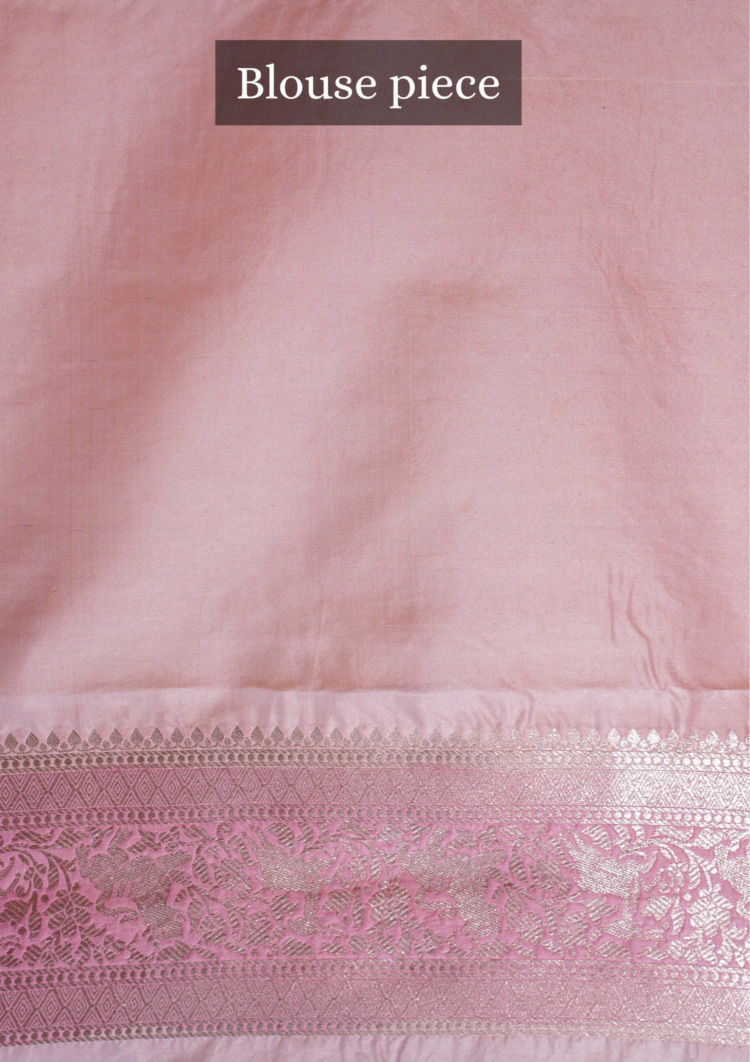 Founder Choice 029: Lotus Pink Pure Handloom Katan Silk Saree with Zari Shikargah &amp; Meenakari Work - Silk Mark Certified