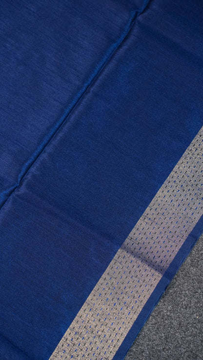"UTSAV BANARAS 115" Banarasi Dark Blue Madhubani Silk Saree