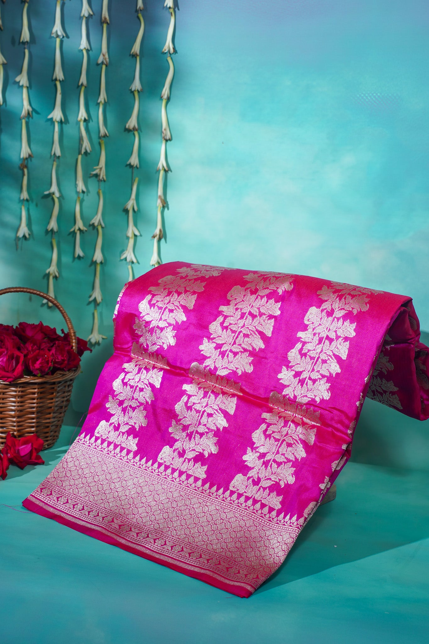 "VIRASAT 186" Pure Katan Handloom Silk Saree