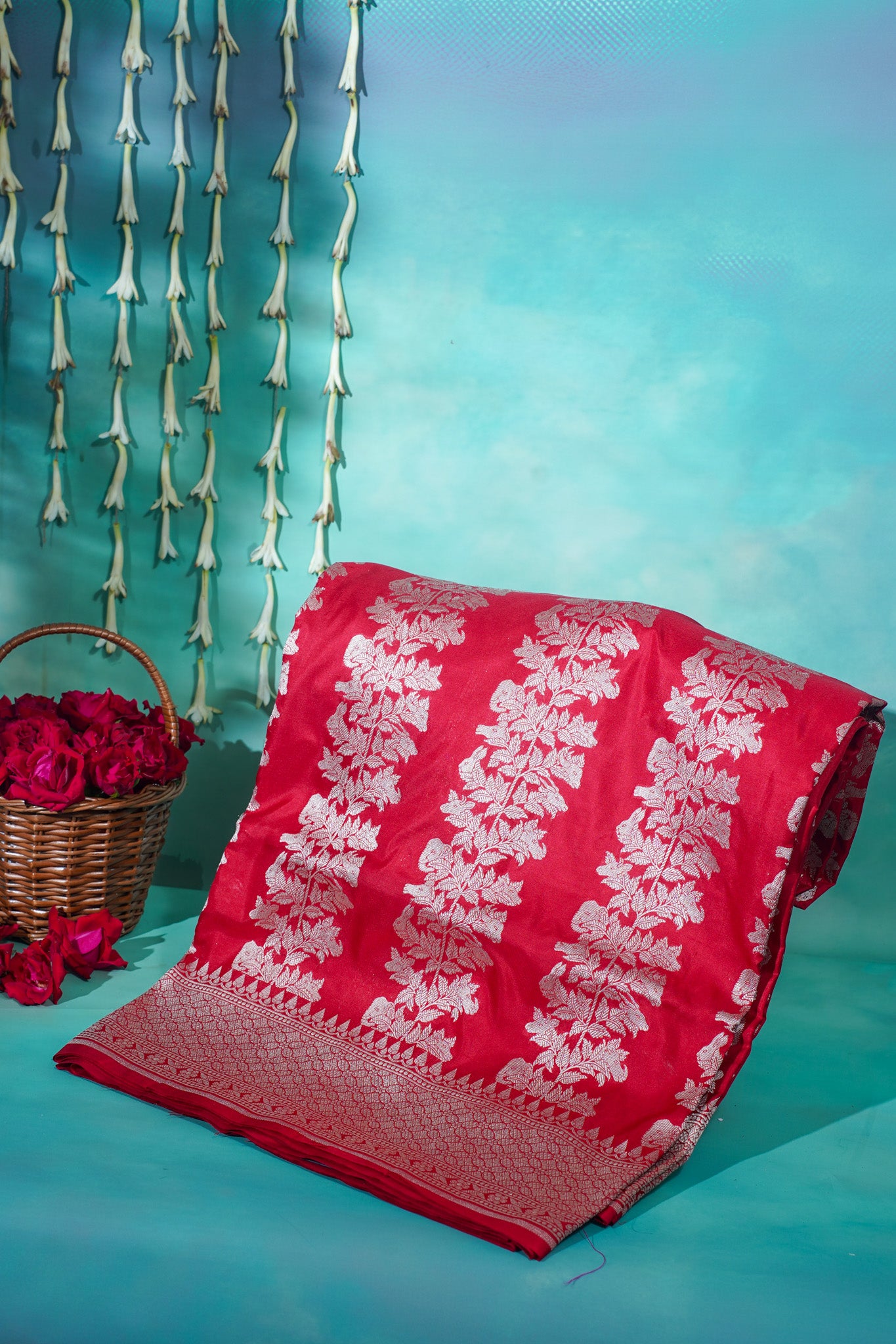 "VIRASAT 186" Pure Katan Handloom Silk Saree