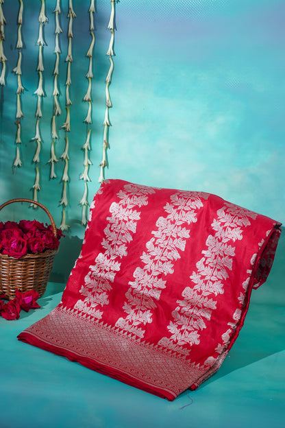 "JAYADURGA 186" Pure Katan Handloom Silk Saree