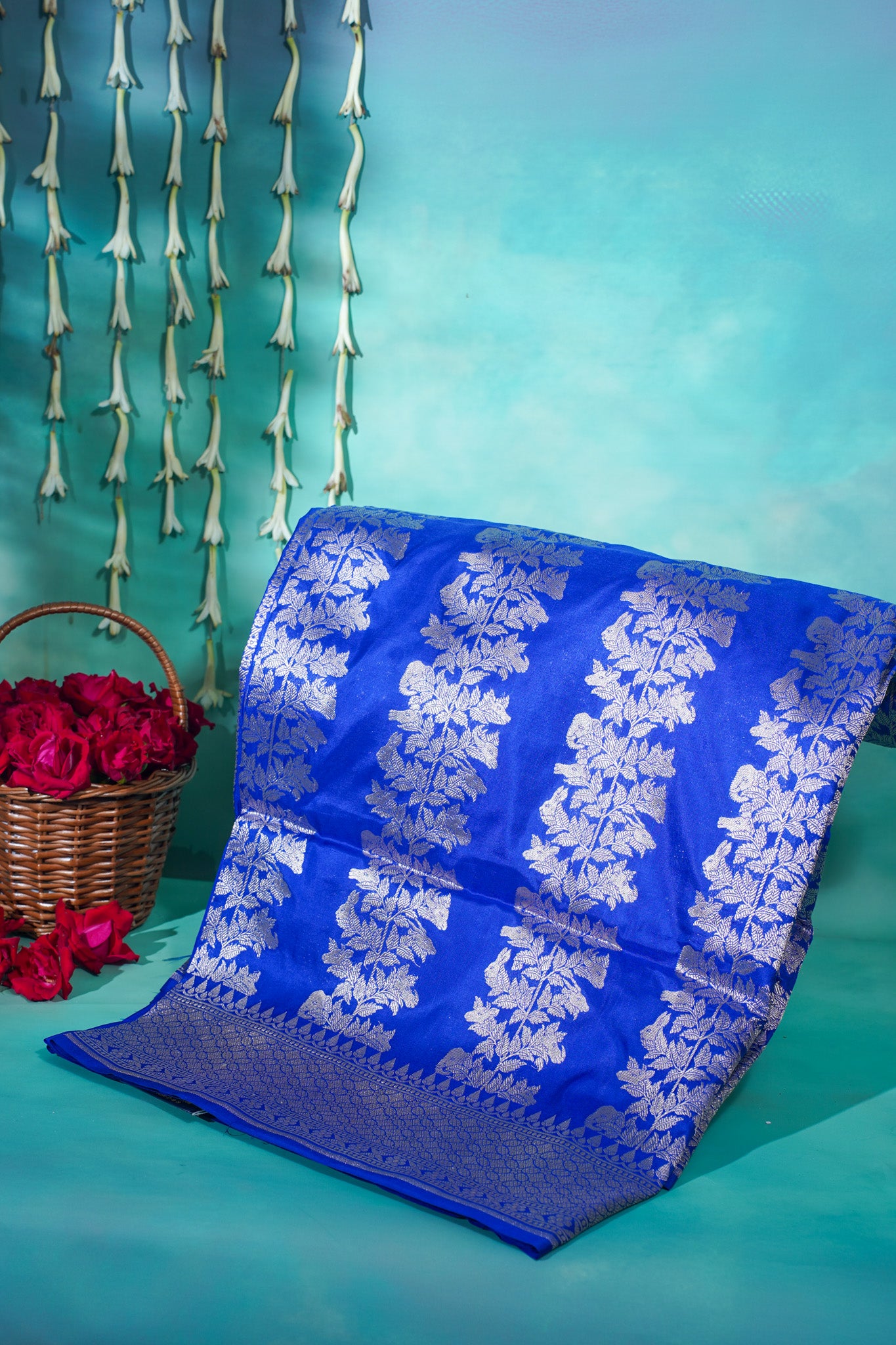 "VIRASAT 186" Pure Katan Handloom Silk Saree