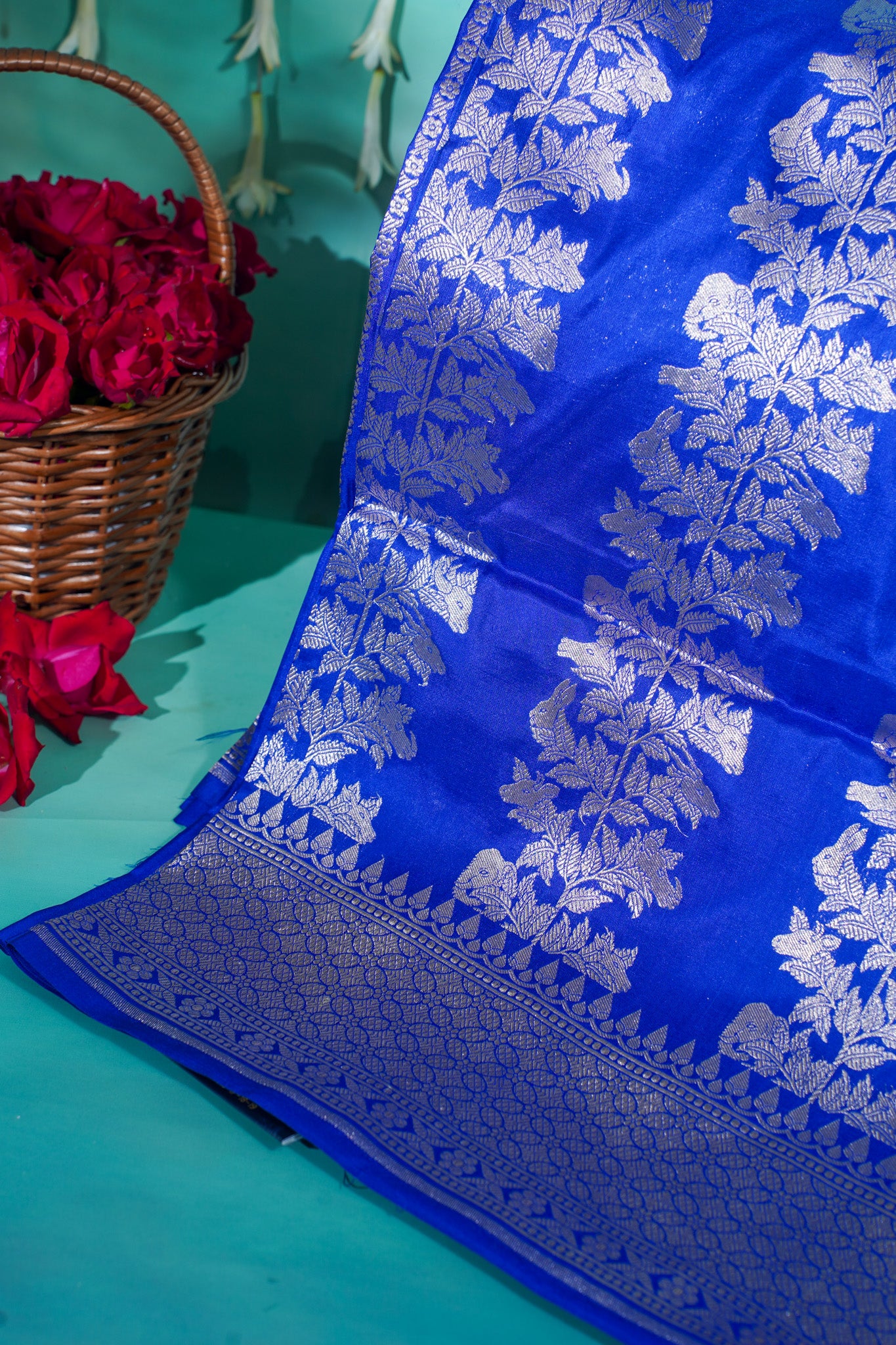 "VIRASAT 186" Pure Katan Handloom Silk Saree