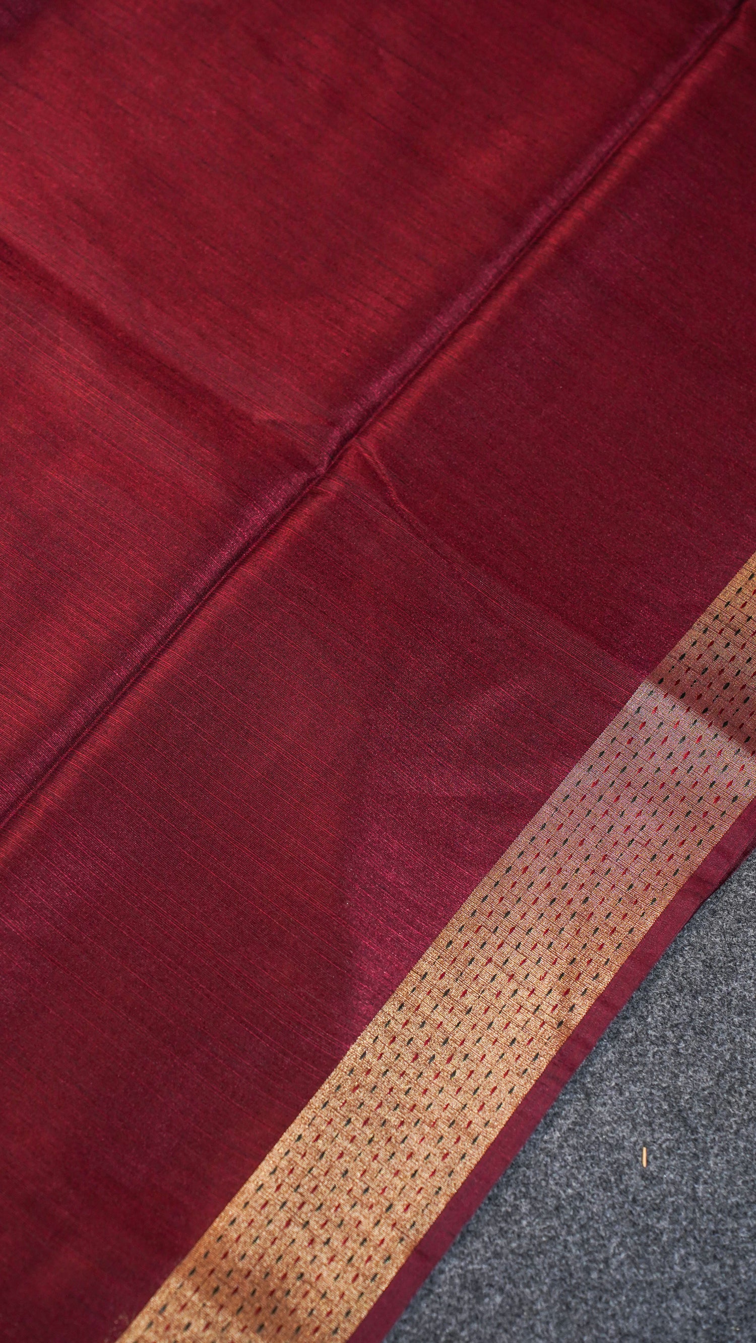 "UTSAV BANARAS 113" Banarasi Rich Maroon Madhubani Silk Saree
