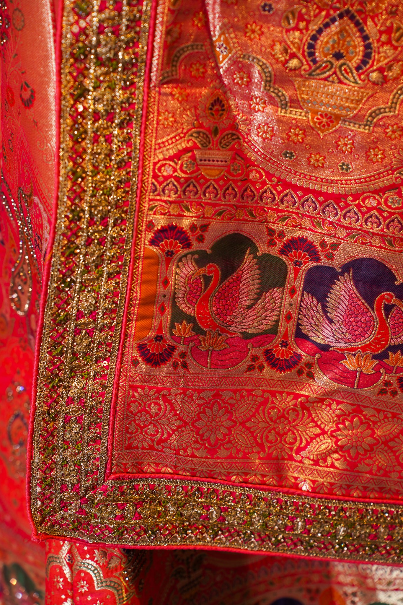 "Mansi 067" Banarasi Meenakari AD Work Silk Lehenga