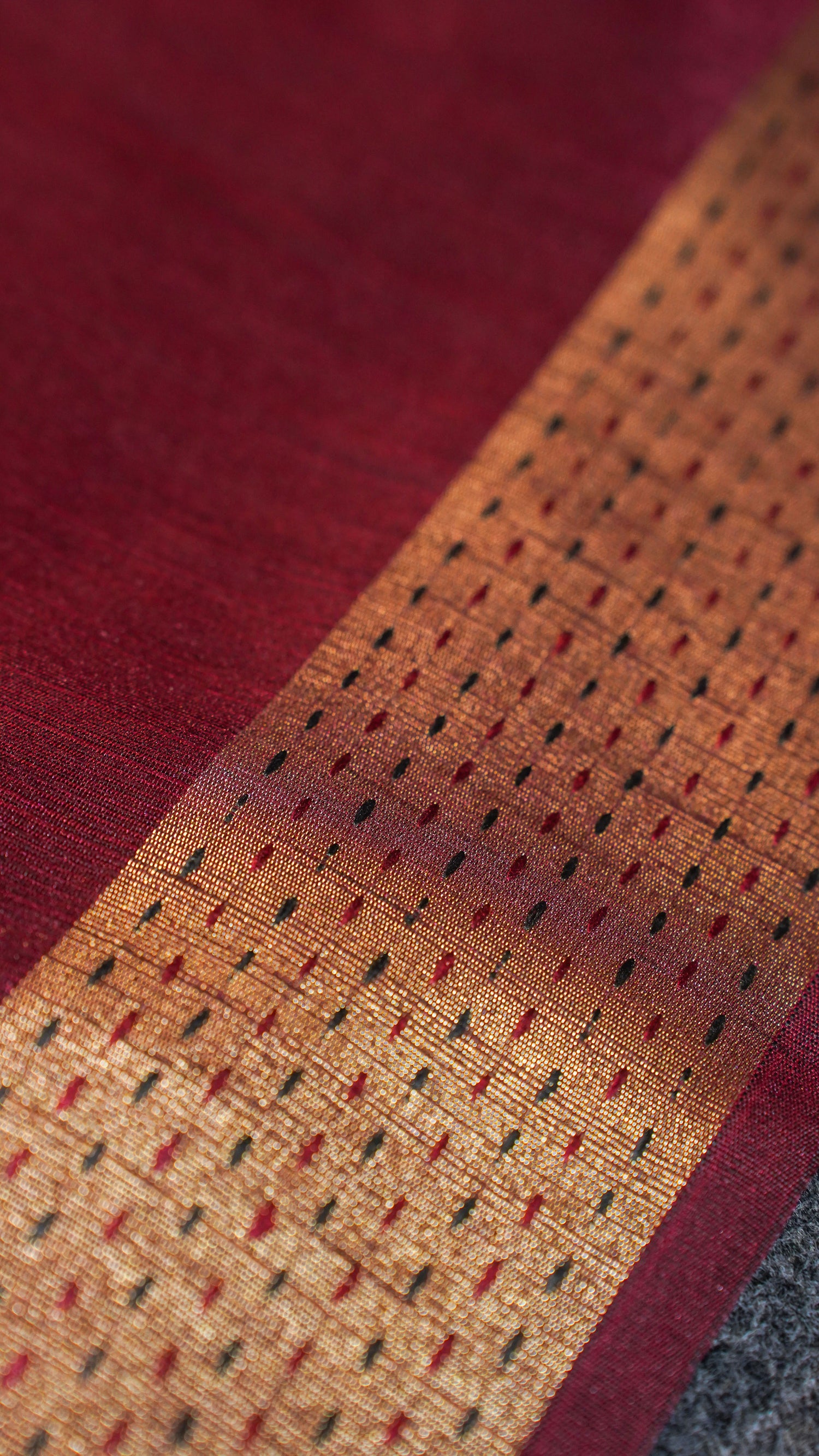 "UTSAV BANARAS 113" Banarasi Rich Maroon Madhubani Silk Saree