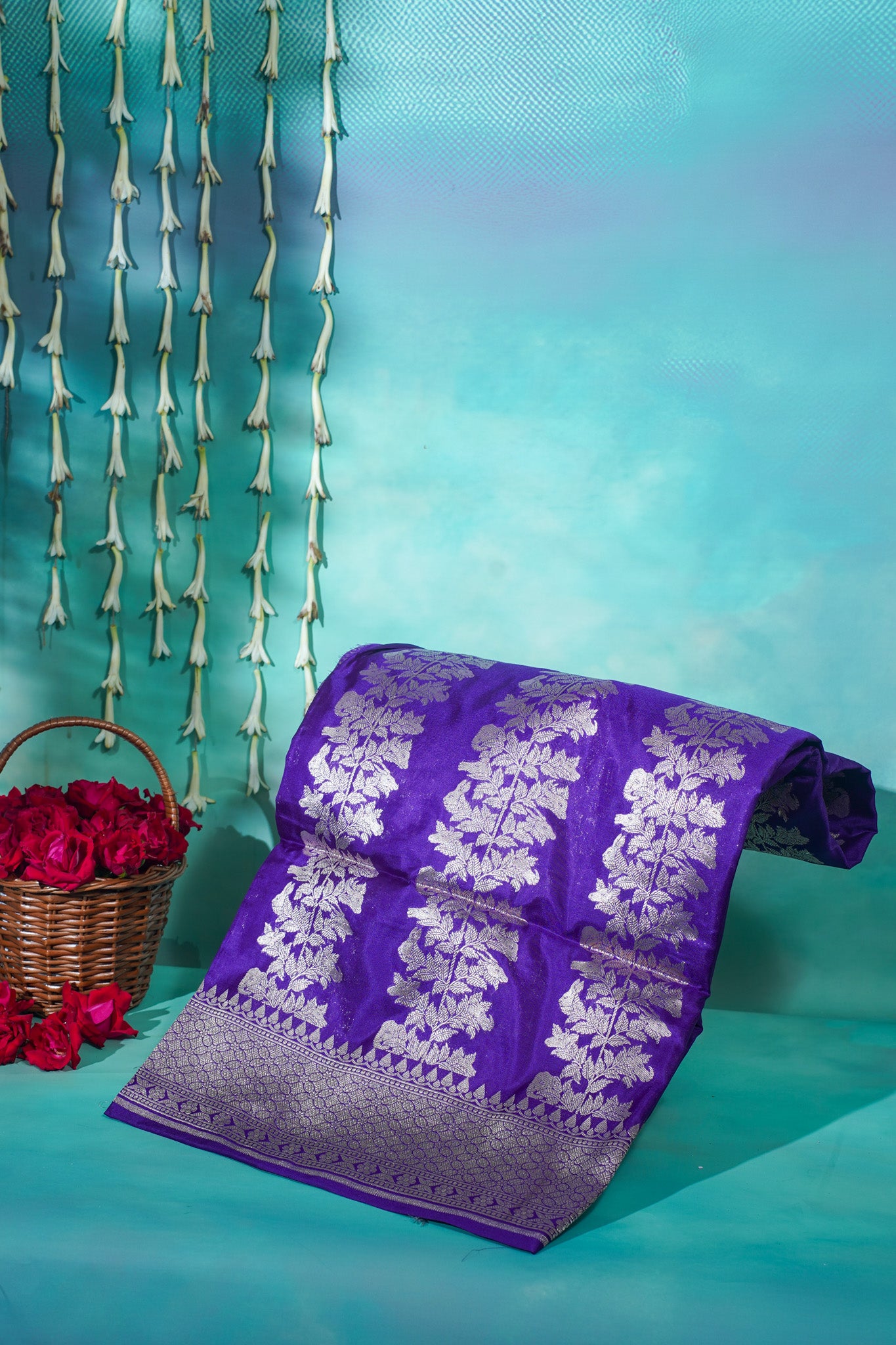 "VIRASAT 186" Pure Katan Handloom Silk Saree