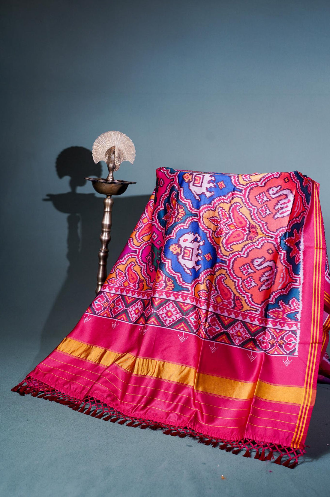 "MCD 014" Banarasi Multi Patola Paithani Silk Dupatta