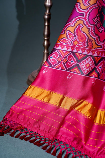 "MCD 014" Banarasi Multi Patola Paithani Silk Dupatta