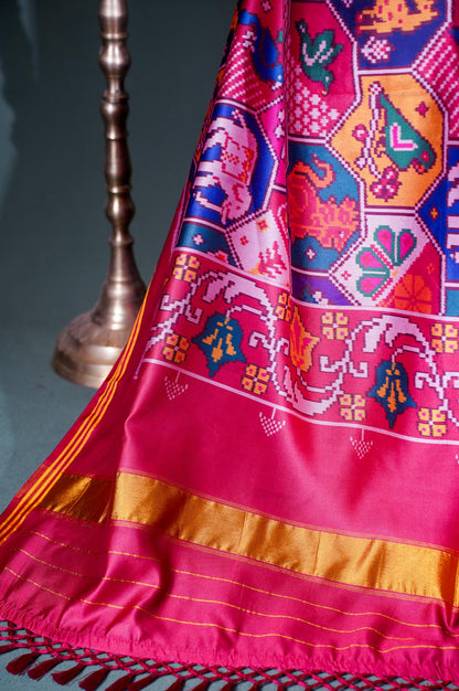 "MCD 011" Banarasi Multi Patola Paithani Silk Dupatta