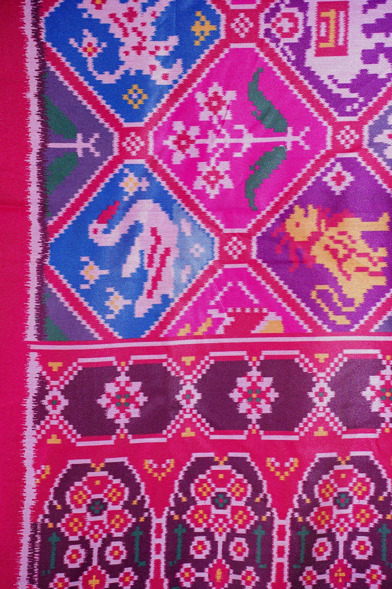 "MCD 012" Banarasi Multi Patola Paithani Silk Dupatta