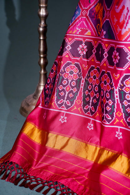 "MCD 012" Banarasi Multi Patola Paithani Silk Dupatta