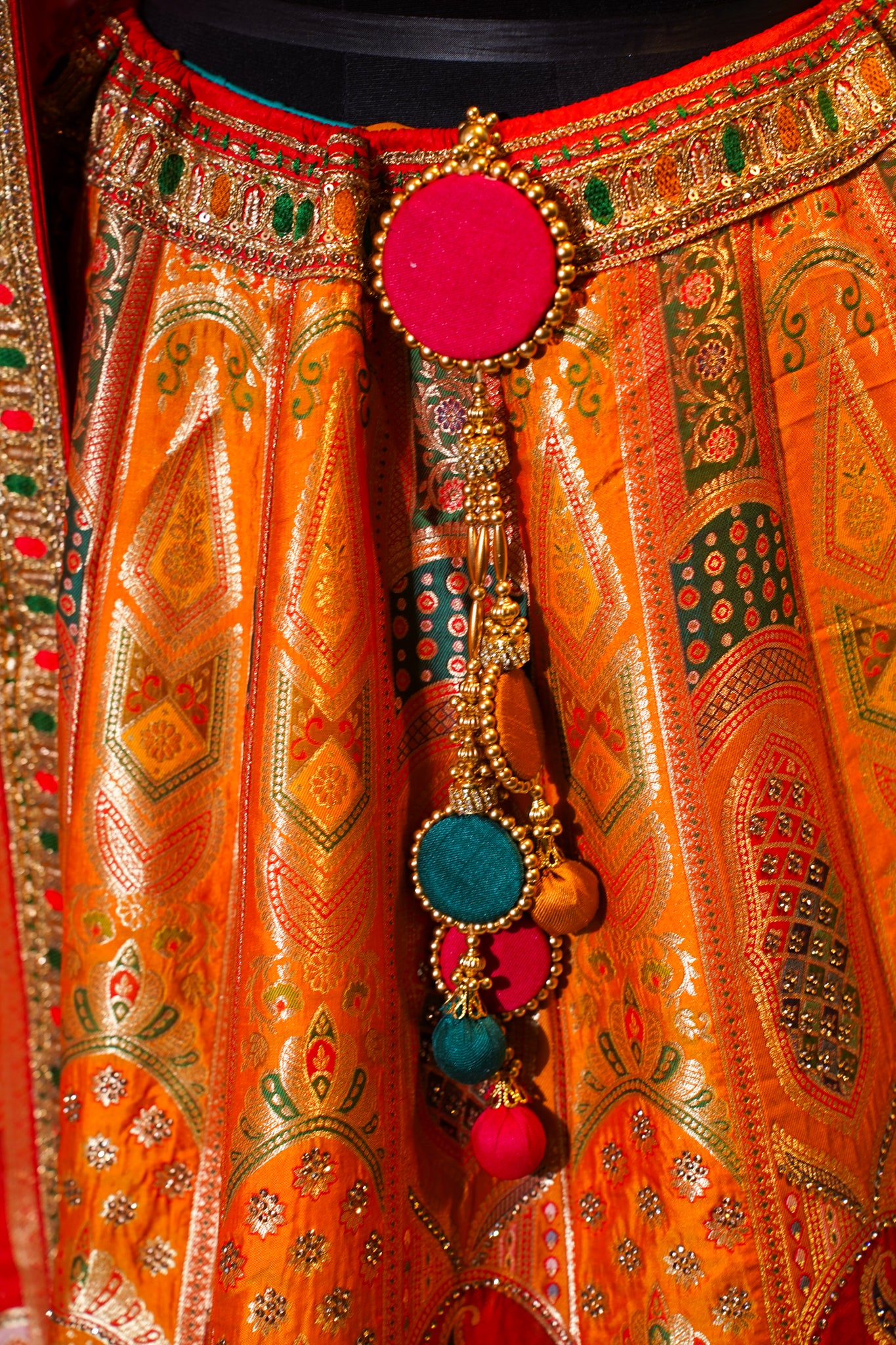 "Mansi 057" Banarasi Meenakari Stone Work Lehenga