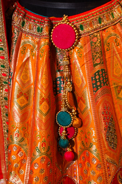 "Mansi 057" Banarasi Meenakari Stone Work Lehenga