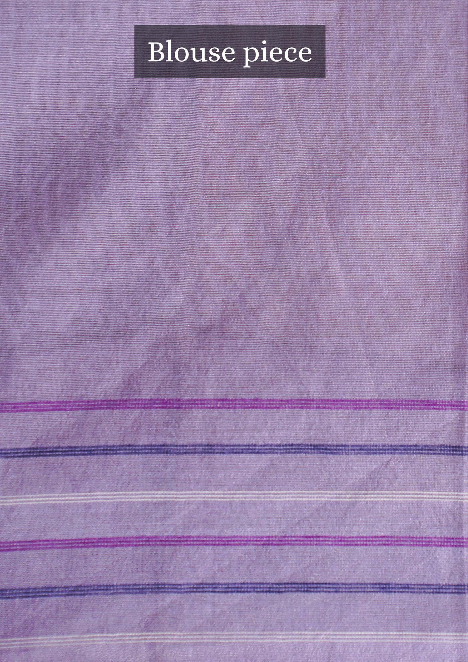 UTSAV BANARAS 333: Lavender Raw Silk Saree with Handwoven Floral Pallu