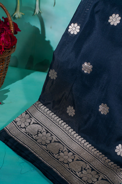 "VIRASAT 005" "Alia" Pure Banarasi Katan Silk Saree Woven with Authentic Zari