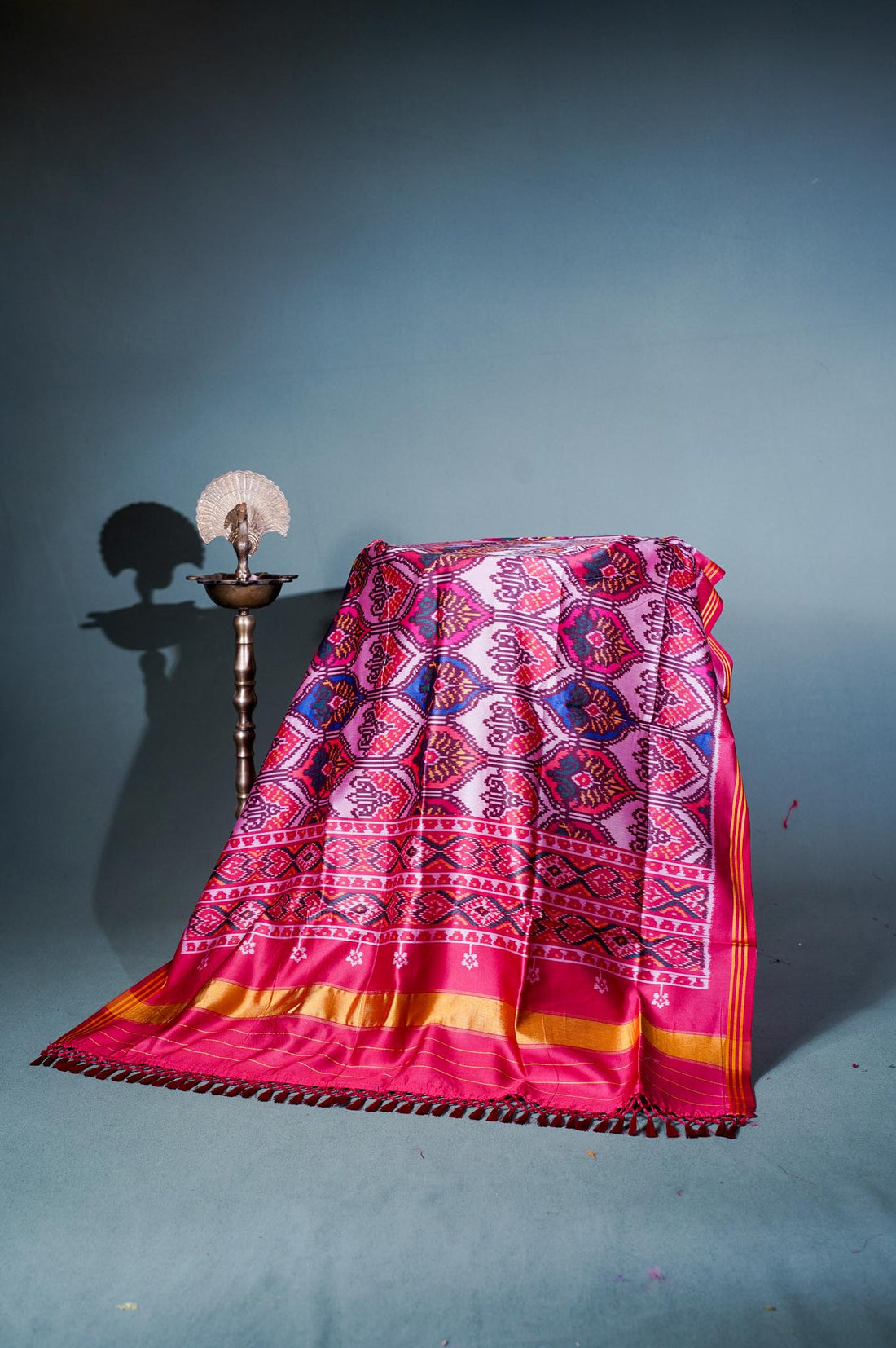 "MCD 013" Banarasi Multi Patola Paithani Silk Dupatta