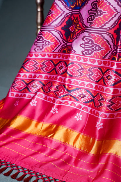 "MCD 013" Banarasi Multi Patola Paithani Silk Dupatta