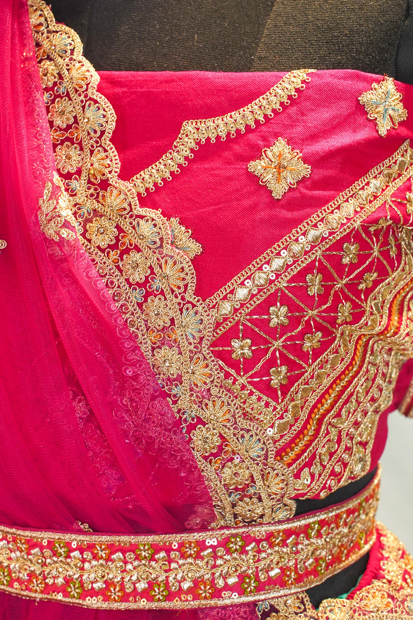 "MANSI 034" Banarasi Traditional Royal Radiance Silk Lehenga With Cutwork Border & AD Work