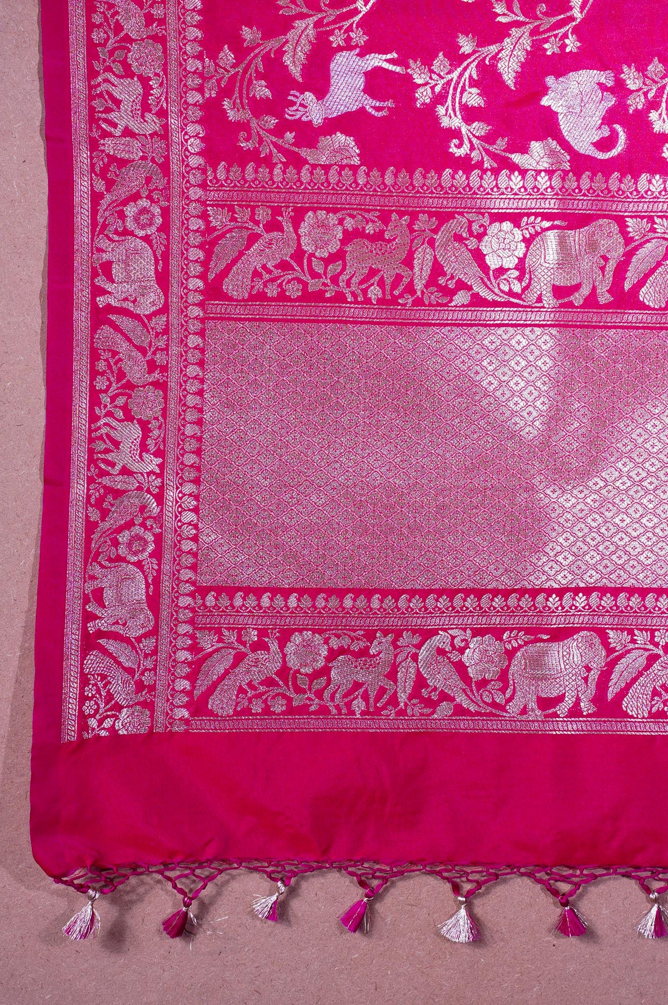 "MCD 015" Banarasi Meenakari Vegan Silk Dupatta