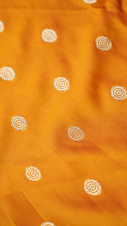 Banarasi Pure Massaru silk saree with Ghat Border