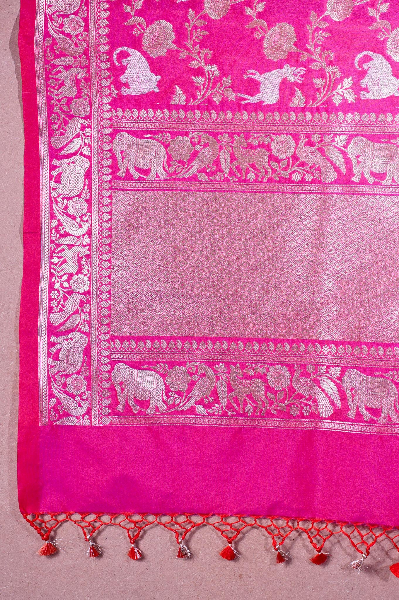 "MCD 016" Banarasi Meenakari Vegan Silk Dupatta