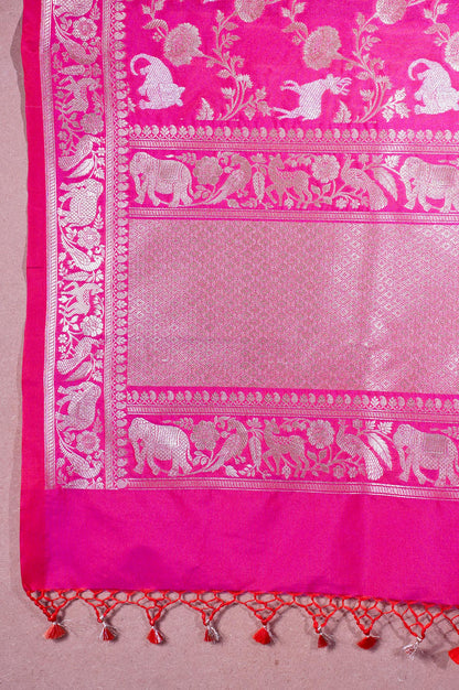 "MCD 016" Banarasi Meenakari Vegan Silk Dupatta
