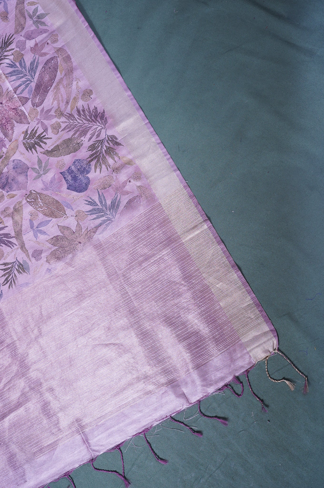 "UTSAV BANARAS 233" Banarasi Onion Block Print Raw Silk Saree