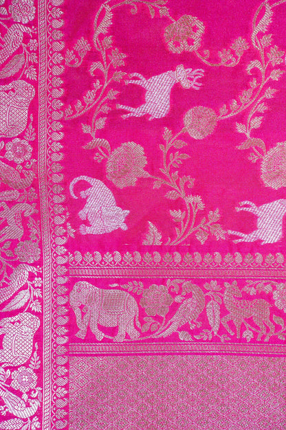 "MCD 016" Banarasi Meenakari Vegan Silk Dupatta