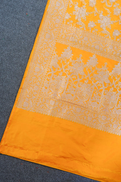 "VIRASAT 164" Banarasi Jangla Jaal Saree: Woven with Pure Gold Rupa Zari and A-Grade Silk