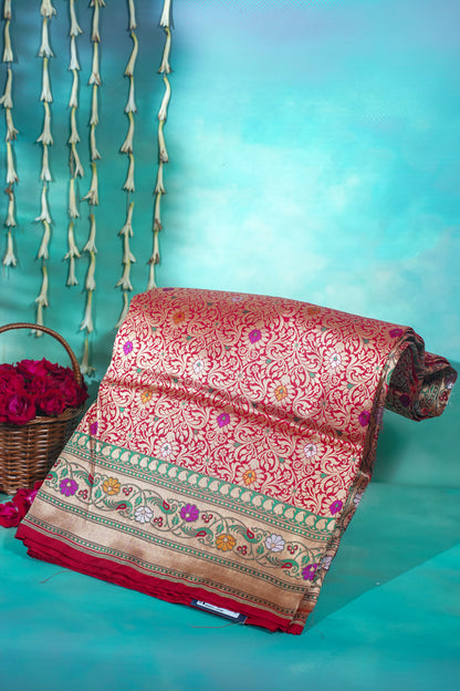 "Virasat 251" Banarasi Pure Katan Silk Saree