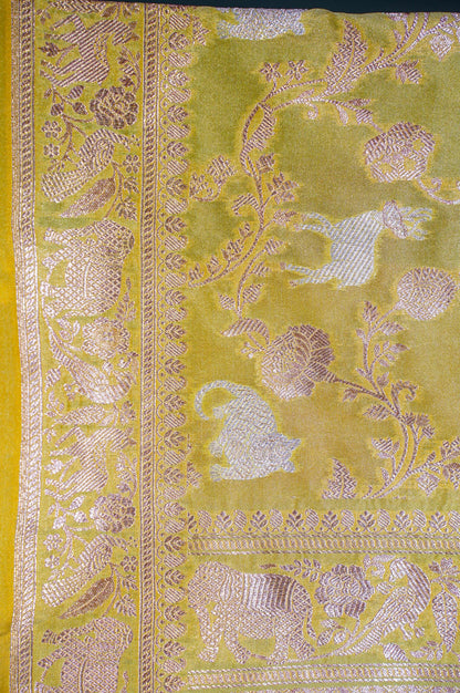 "MCD 017" Banarasi Meenakari Vegan Silk Dupatta