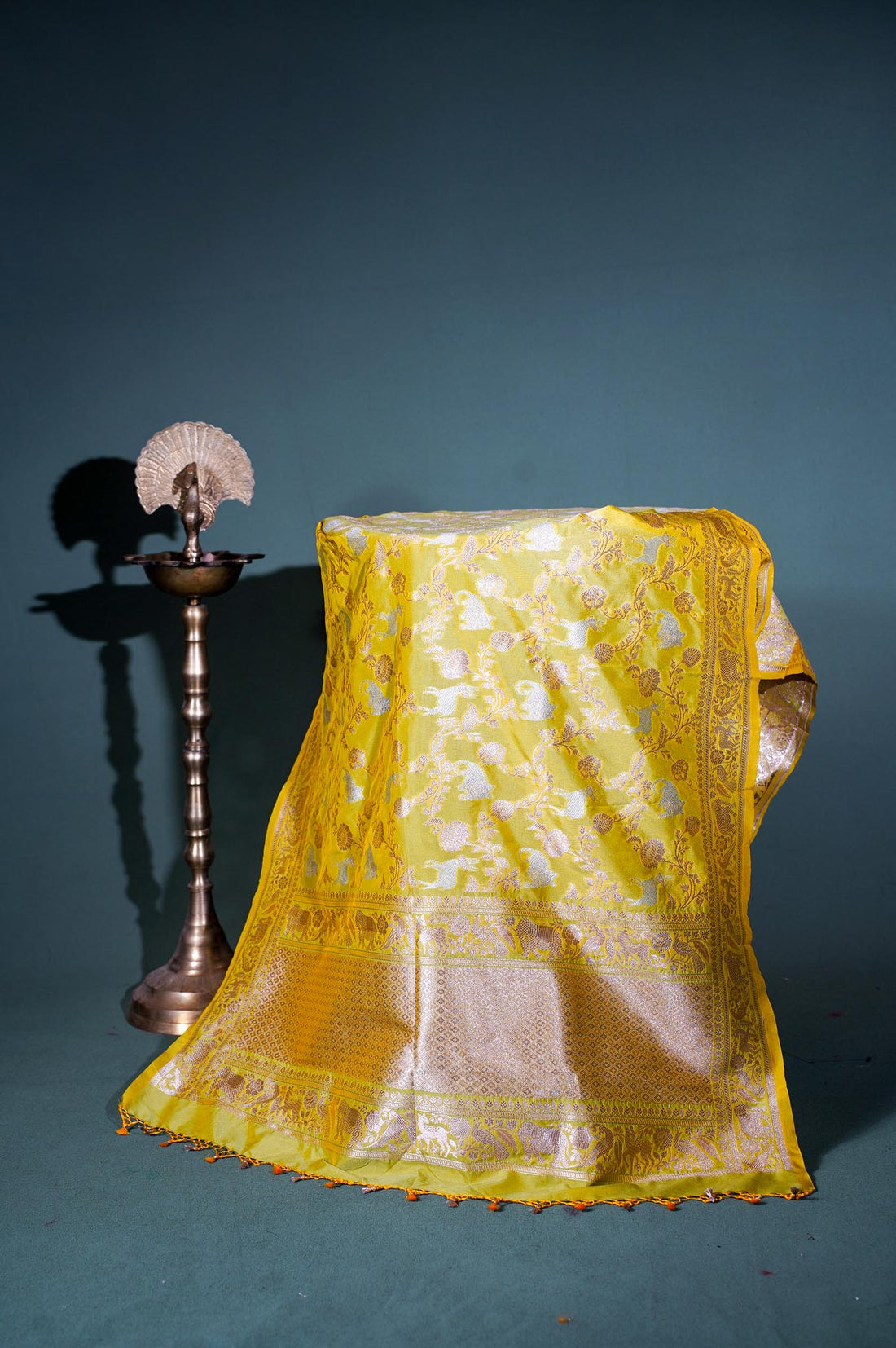 "MCD 017" Banarasi Meenakari Vegan Silk Dupatta