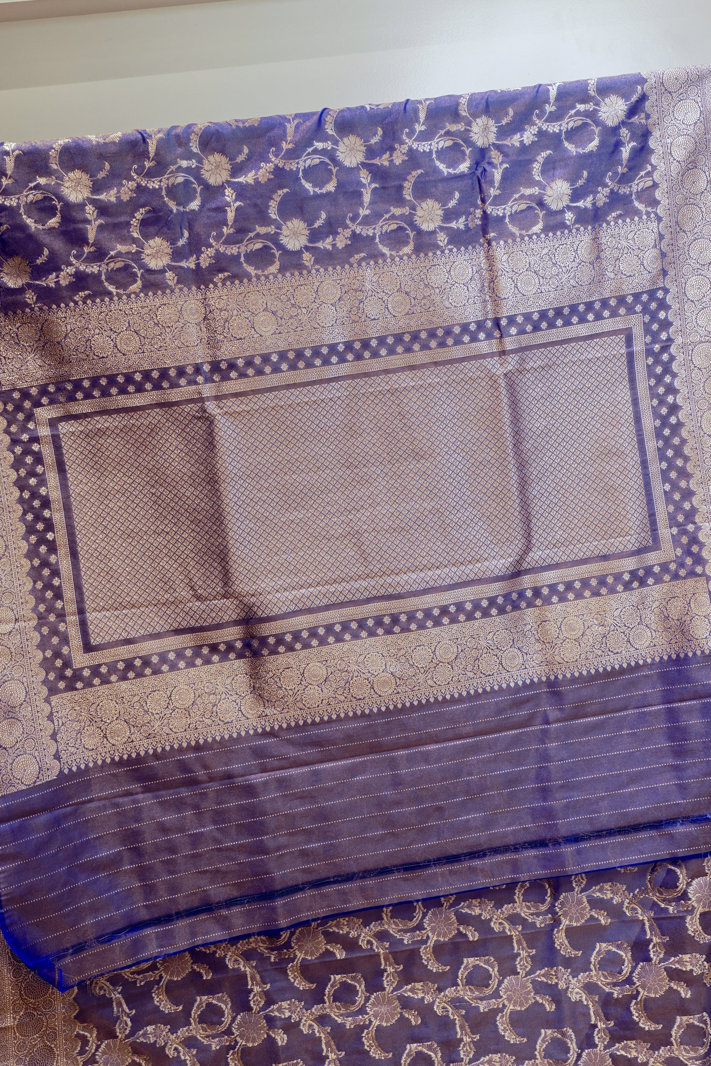 Blue Banarasi Silk Saree