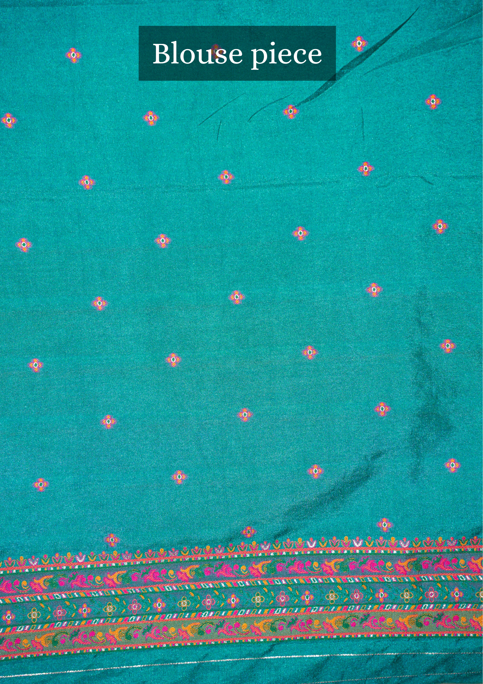 WAAH BANARAS 075: Sea Green Pashmina Silk Saree with Artistic Meenakari Work With Beautiful Pallu