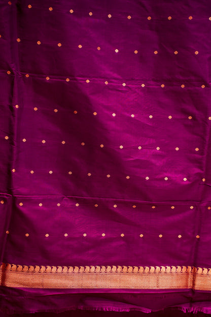 Pure Handwoven Banarasi Silk Saree with Chand booti work