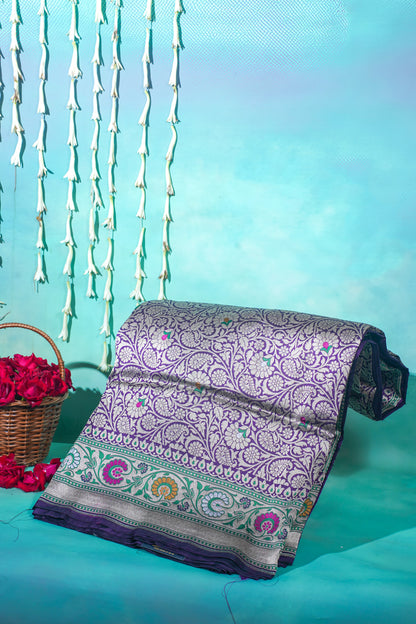 "Virasat 252" Banarasi Pure Katan Silk Saree