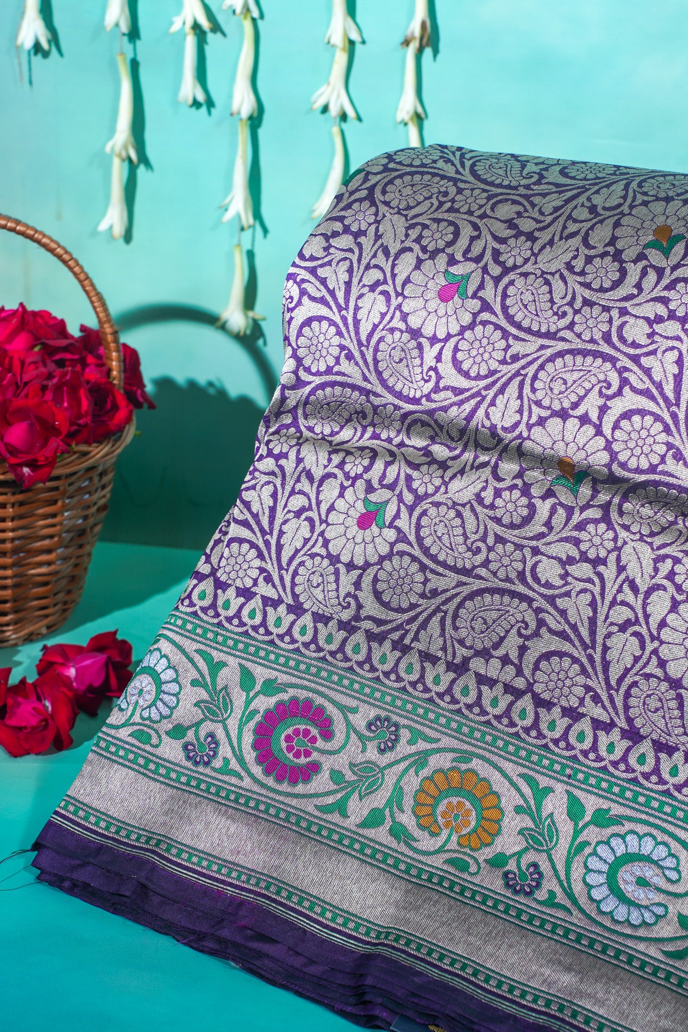 "VIRASAT 252" Banarasi Pure Katan Silk Saree