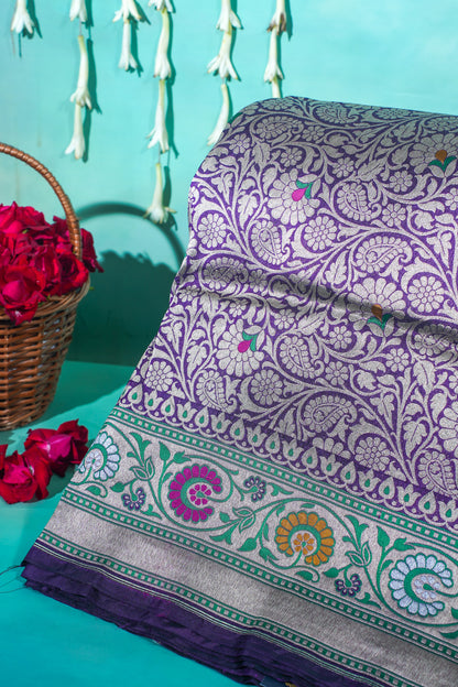 "Virasat 252" Banarasi Pure Katan Silk Saree