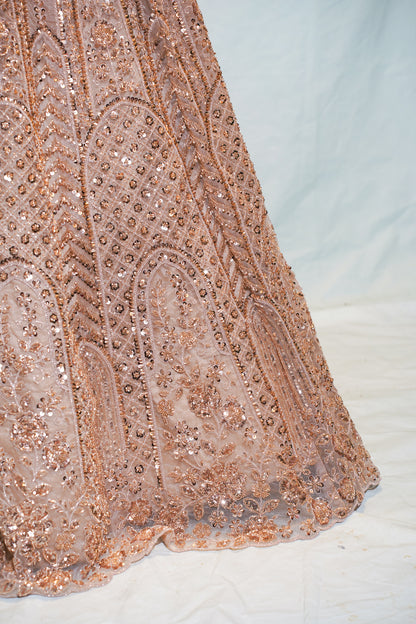 "Mansi 055" Banarasi Fancy Net Zardozi Work Lehenga