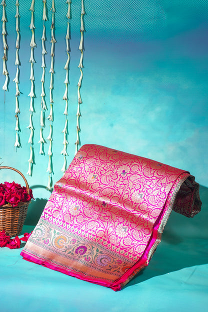 "Virasat 252" Banarasi Pure Katan Silk Saree