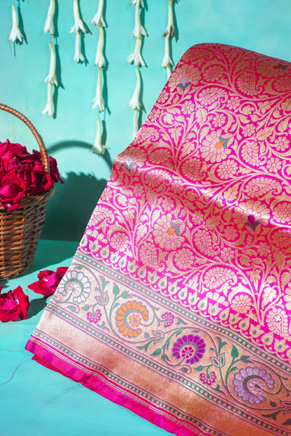 "Virasat 252" Banarasi Pure Katan Silk Saree