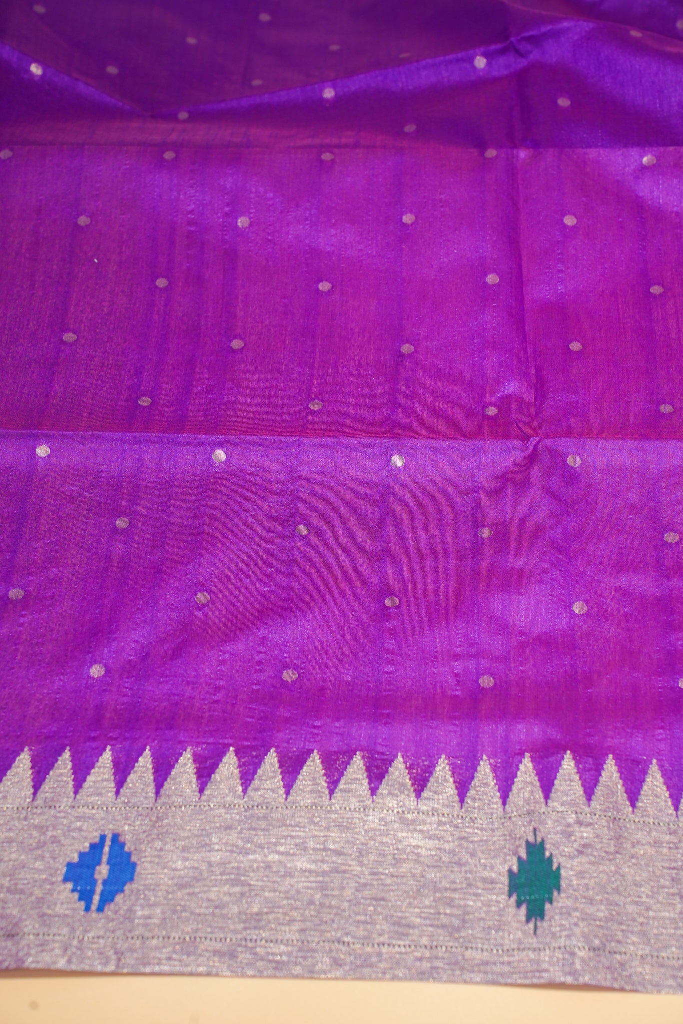 "UTSAV BANARAS 164" Banarasi Royal Purple Peacock Saree