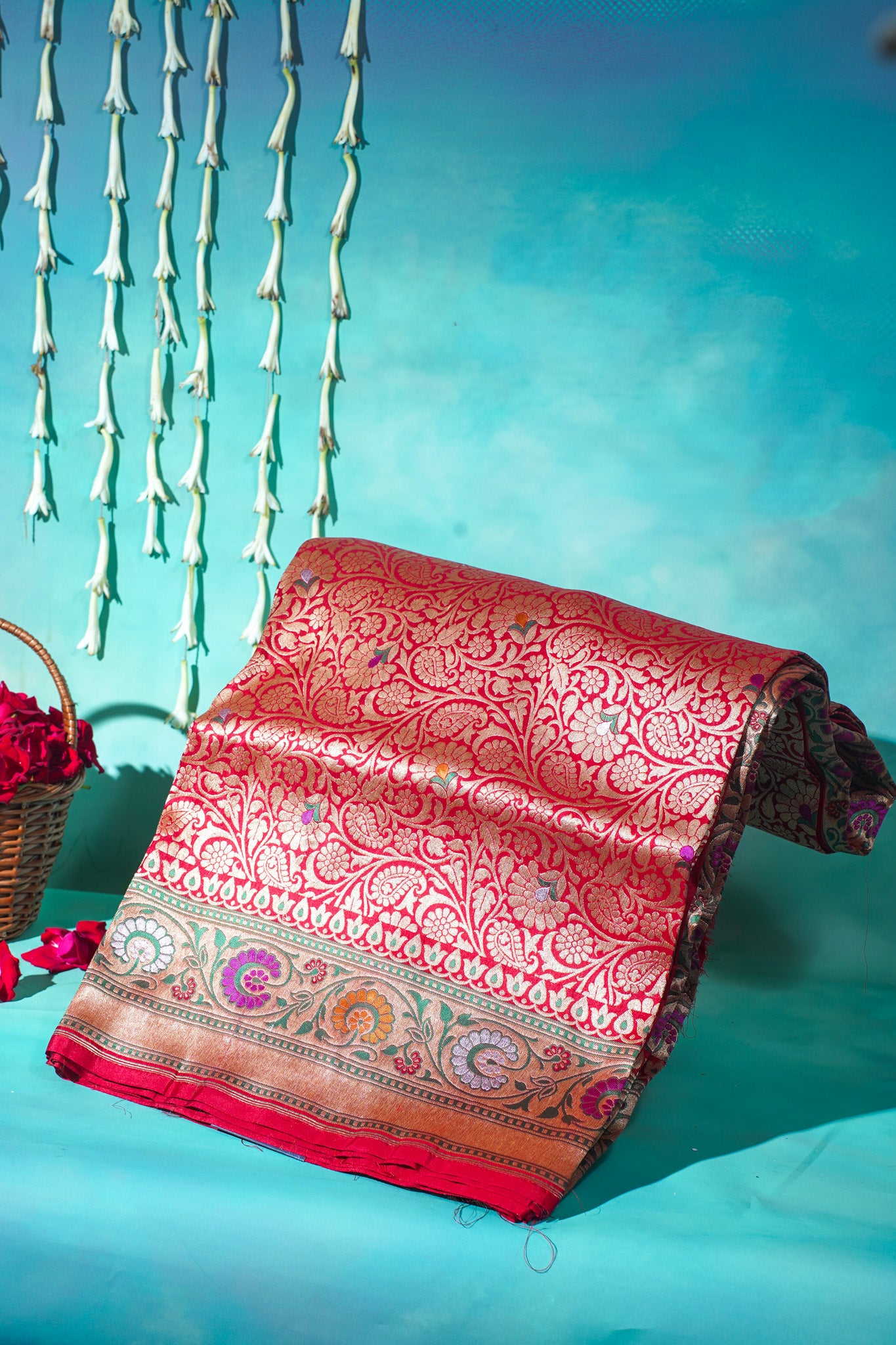 "VIRASAT 252" Banarasi Pure Katan Silk Saree