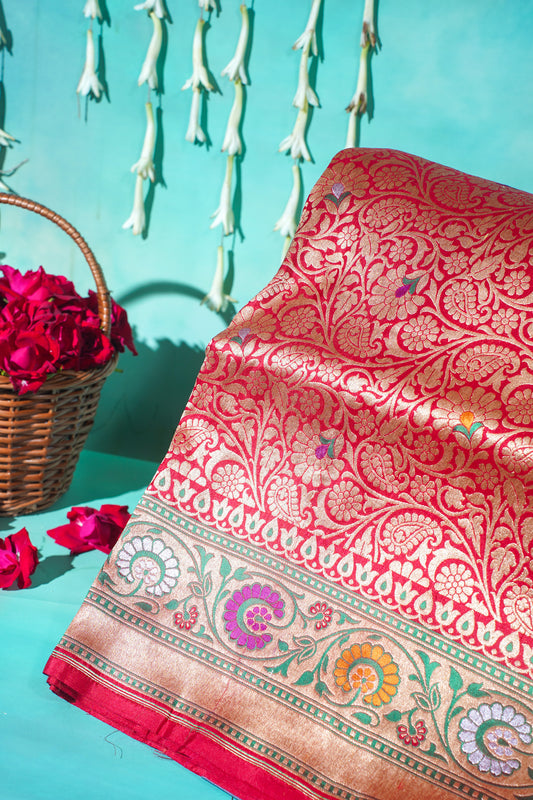 "Virasat 252" Banarasi Pure Katan Silk Saree