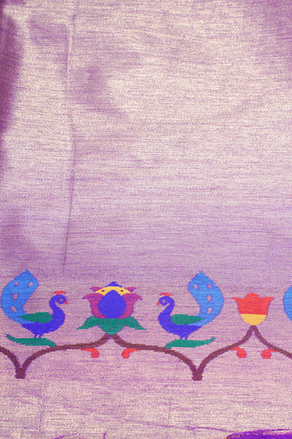 "UTSAV BANARAS 164" Banarasi Royal Purple Peacock Saree